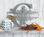 RealSteel Metal Split Letter Monogram – Personalized Last Name Sign by RealSteel