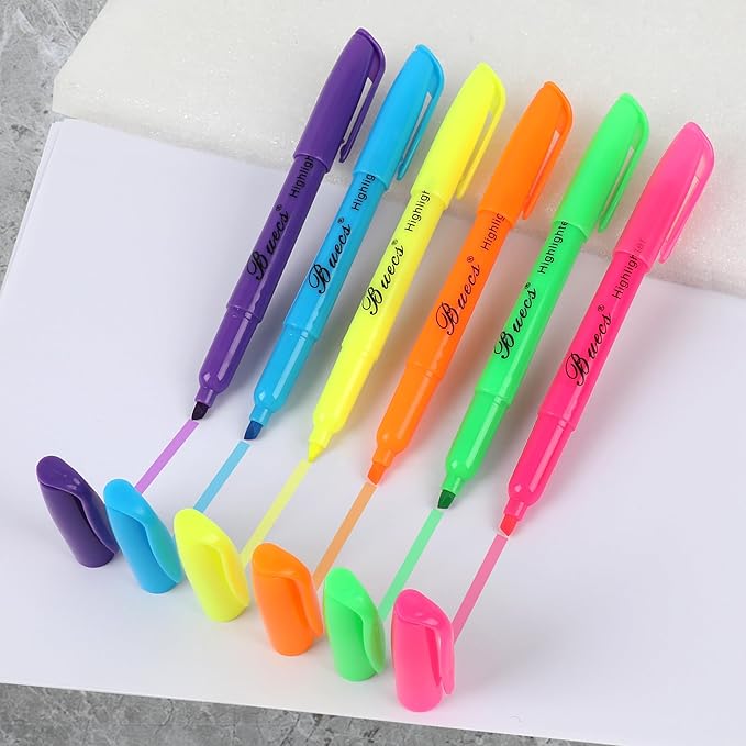 Buecs Highlighters Bulk Pack, Chisel Tip, suitable - Image 6