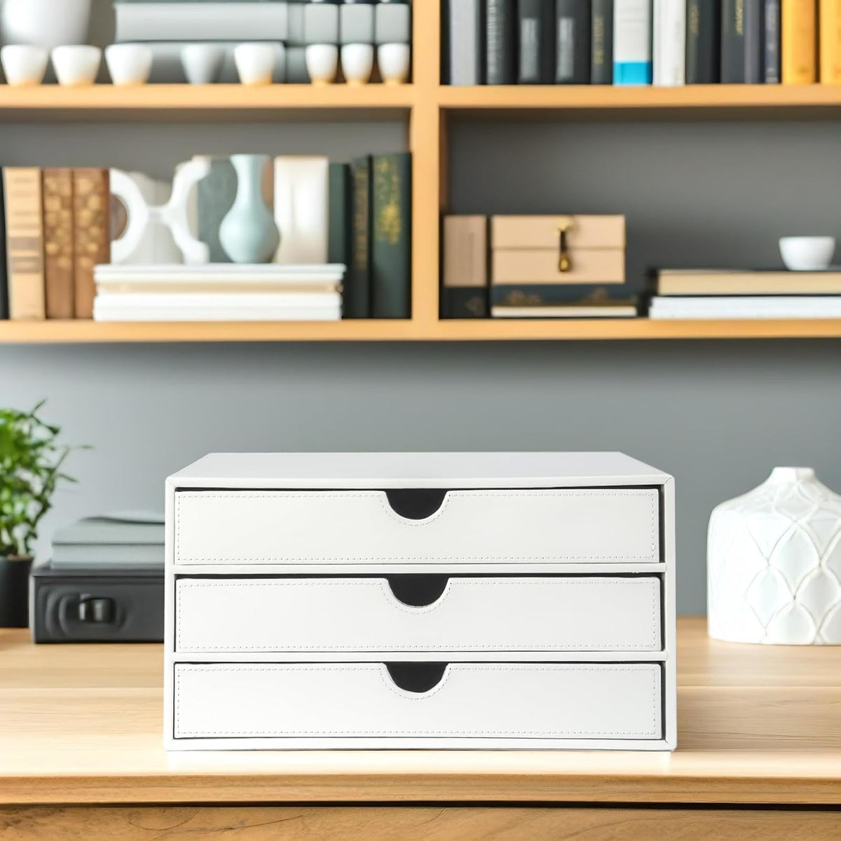 UnionBasic Document Organizer, 3-Drawer File Cabinet Document Storage Box, Of...