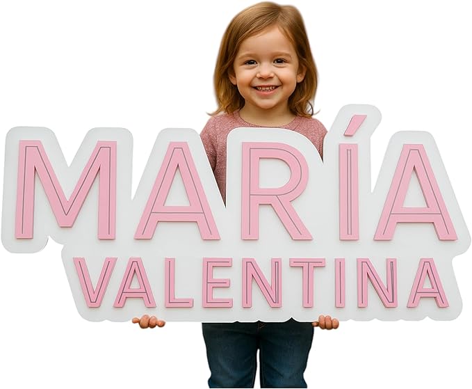 Custom Baby Name Sign- Wood bedroom sign- Kids room decor by Unknown