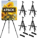 AROIC 4 Pack Art Painting Display Easel Stands, Portable Adjustable Aluminum by AROIC