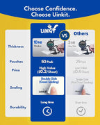 Uinkit 10Mil Self-Sealing Laminating Pouches Business Card Size, - Image 4
