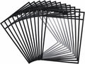 Mr. Pen- Reusable Dry Erase Pocket Sleeves, 10" x 14", 12 Pack, Black | Clear Plastic Sheet Protectors, Teacher, School, Classroom Supplies