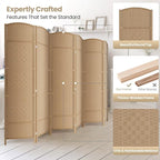 Cocosica 6 Panel Room Divider, 6Ft Folding Privacy Screen, Tall - Image 2