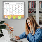 Calendar Whiteboard for Wall, 18x24 Inches Dry Erase Calendar Cork Board Combo - Image 7