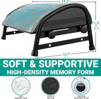 YEASHEIN Adjustable Foot Rest for Under Desk at Work, Velvet Under Desk Footrest - Image 4