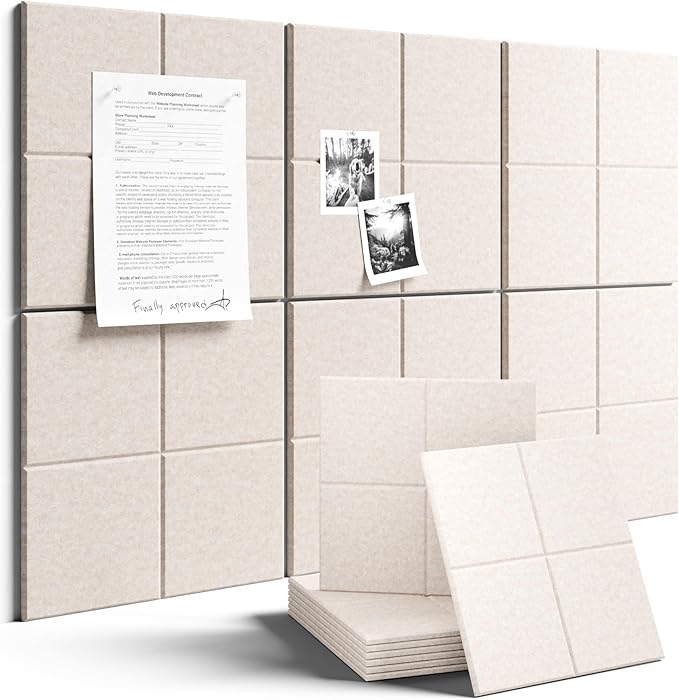 Large Felt Bulletin Board 36"x24", Cork Board Alternative by FLUXYNARA