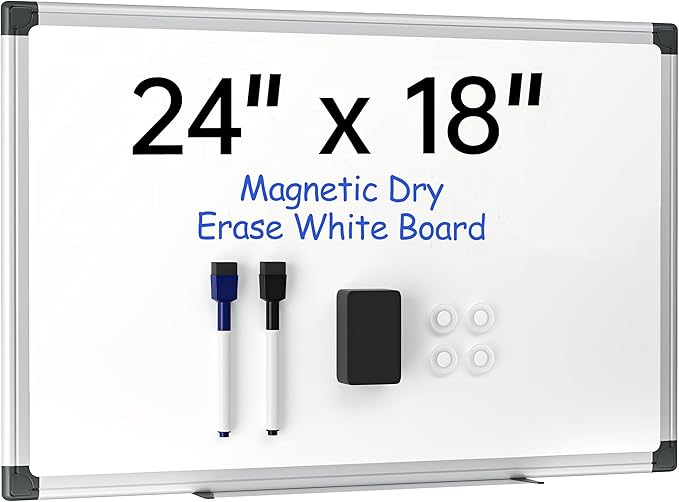 VUSIGN 24" x 18" Magnetic Whiteboard by VUSIGN