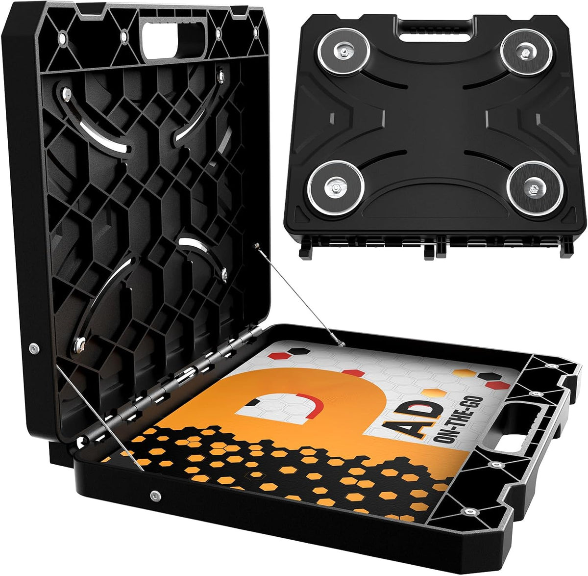 Portable Magnetic Workstation Case, Heavy-Duty Laptop Stand & Tool Organi...