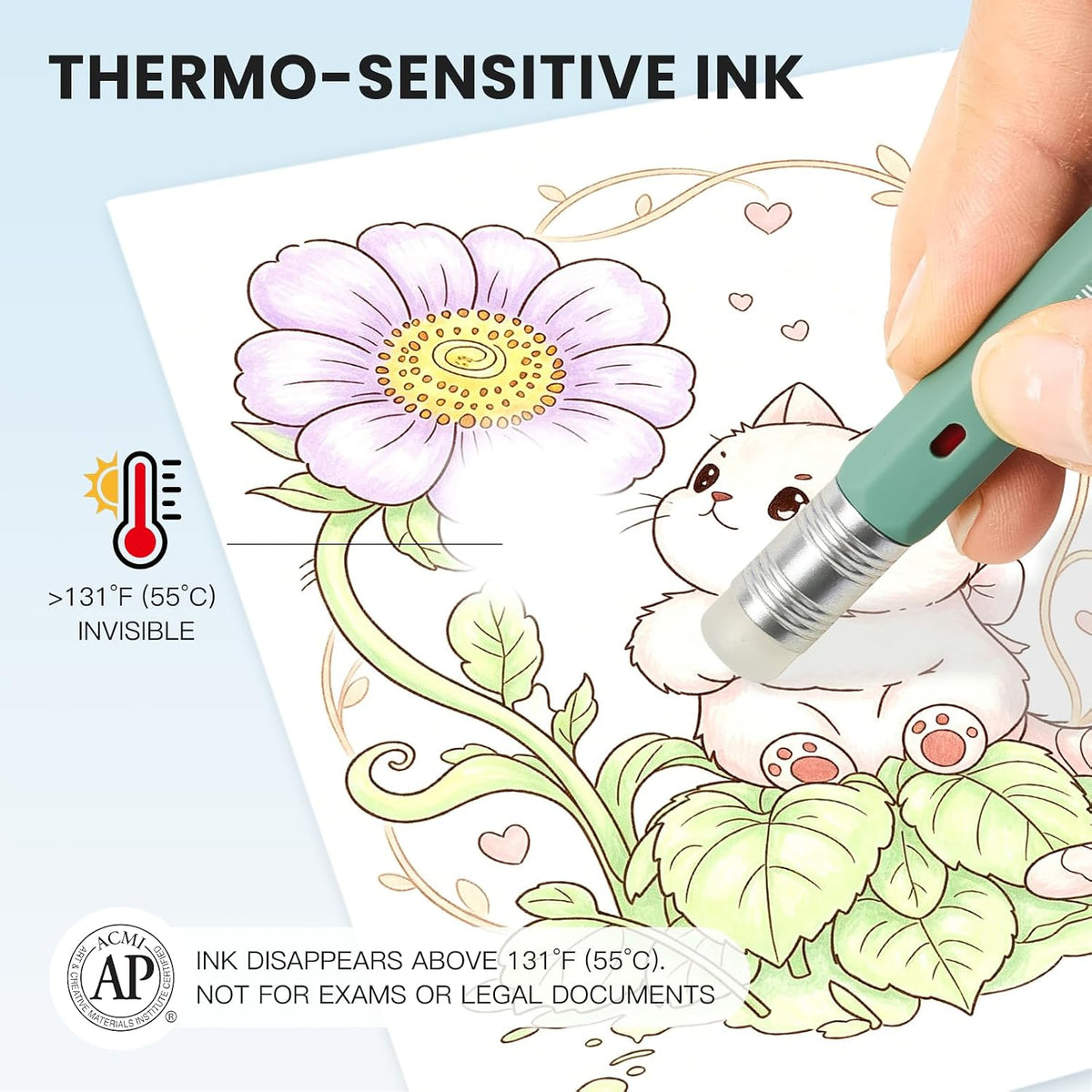RUBIC 0.6mm Erasable Pens 36 Assorted Colors, School & Planner