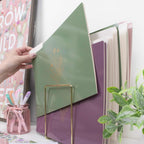 bloom daily planners Decorative File Folders - Set of 12 Letter Size (8.5” x 11”) Organizers, 1/3 Cut Tabs - Aesthetic Folders for School & Office - Gold Foil Florals