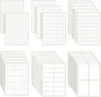 1723 Pieces Matte Labels Sticker Removable Rectangular Labels Writable Blank by Zonon