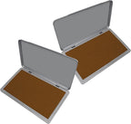 2 Pack Metal Case Stamp Pad Large Size by ZIGEL