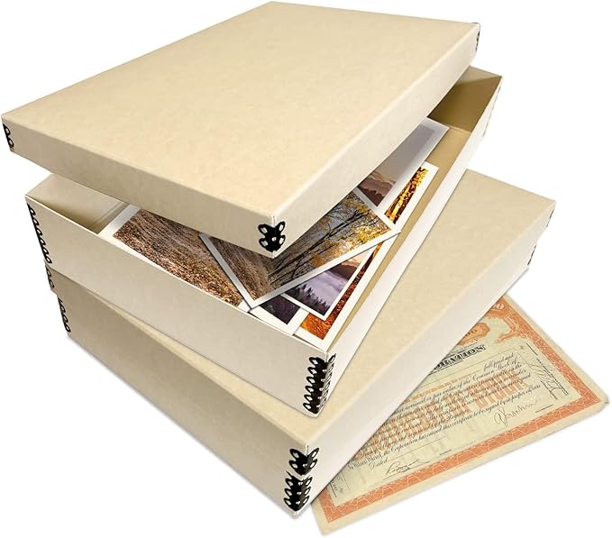 Lineco Museum Archival Storage Box, 11.75x17.75x3.75 in. Drop Front Design. - Image 8