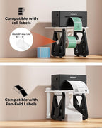 MUNBYN Label Holder for Rolls and Fanfold Labels, Thermal Sticker Holder for - Image 3