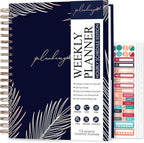 PLANBERRY Large Hourly Schedule Planner Premium – Undated Organizer by PLANBERRY