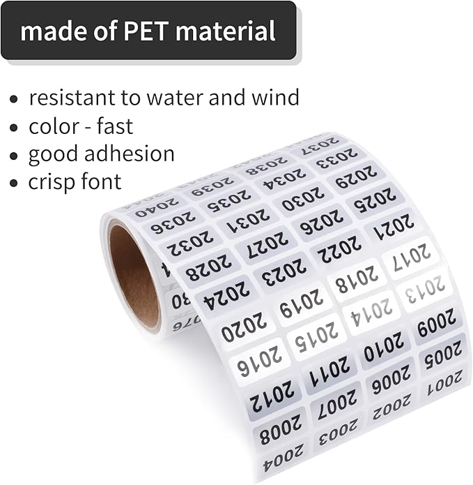 2001-3000 Consecutive Number Inventory Stickers Self Adhesive Waterproof Labels - Image 4