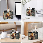 Famame Oil Painting Beagle Dog Pencil Holder - Image 4