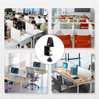 Jhanw Desk Divider Clamp For 1/8" To 0.51" Panel, Adjustable Desk Partition - Image 8