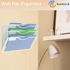 Kuntine.B Wall File Organizer Office Hanging Magazine Holder Wall File Organizer - Image 6
