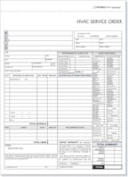 HVAC Service Order Invoice & Repair Detail Form, 3 Part Forms Carbonless 100 by NextDayLabels