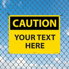 Custom OSHA Style Caution Sign 18" x 24" Aluminum Sign, Customizable "Your Text - Image 3