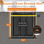 Spaclear Large Utensil Drawer Organizer Expandable Silverware Organizer - Image 5