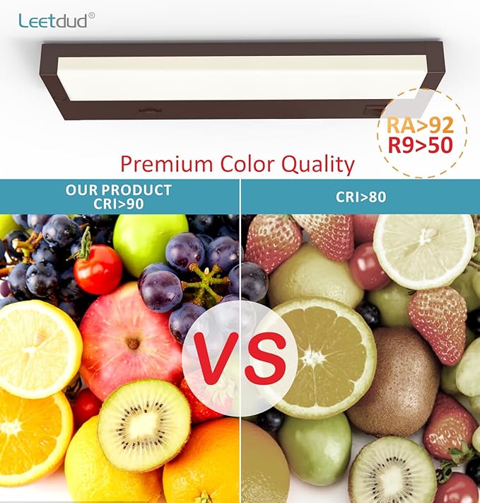Leetdud LED Under Cabinet Lighting Hardwired or Plug in, 12 Inch 6W, Dimmable 5 - Image 8