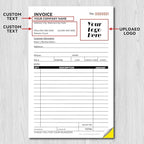 100 Sets Custom 5.7" X 8.5" Invoice Receipt Book, Personalized Duplicate - Image 5