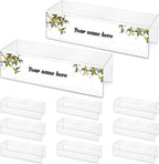 10 Pieces Cubicle Name Plate Holders fits 2.25 Inch Wall Cubicle Name Tags by SMAODSGN