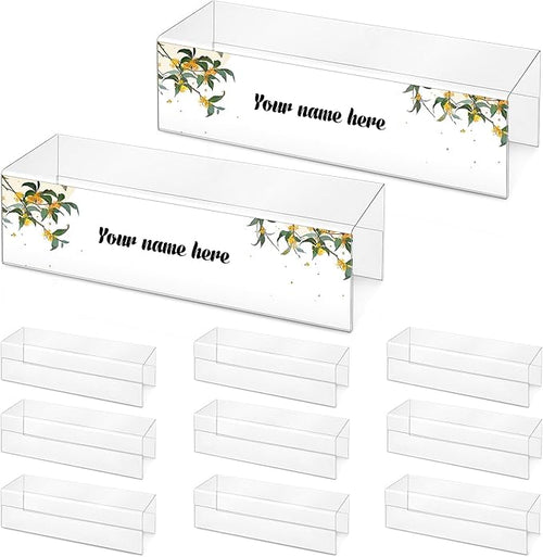 10 Pieces Cubicle Name Plate Holders fits 2.25 Inch Wall Cubicle Name Tags by SMAODSGN