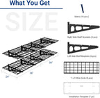 fleximounts 2-pack 2x6ft garage shelving 24-inch-by-72-inch heavy duty shown in use