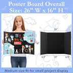 AKONEGE 6Pcs Medium Trifold Poster Board, Presentations, Science Fair, Photo - Image 2