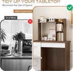 Tangkula Desktop Bookshelf, Countertop Storage Hutch - Image 8