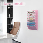 EasyPAG 8 Pocket Mesh Wall File Organizer, Hanging Paper Folder Holder - Image 4
