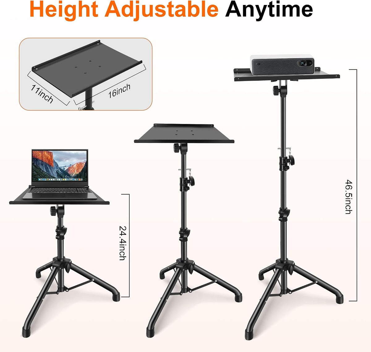 Ramzi Projector Stand,Projector Laptop Stand Tripod Laptop Tripod Stand