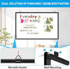 H-Qprobd 48"x24" Magnetic White Board Dry Erase Wall Mount Whiteboard - Image 4