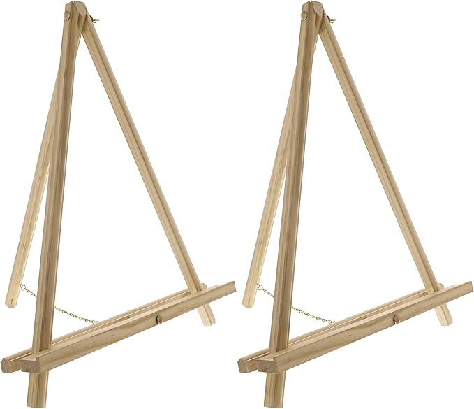 U.S. Art Supply 20" Natural Wood Tabletop Easel by USArtSupply