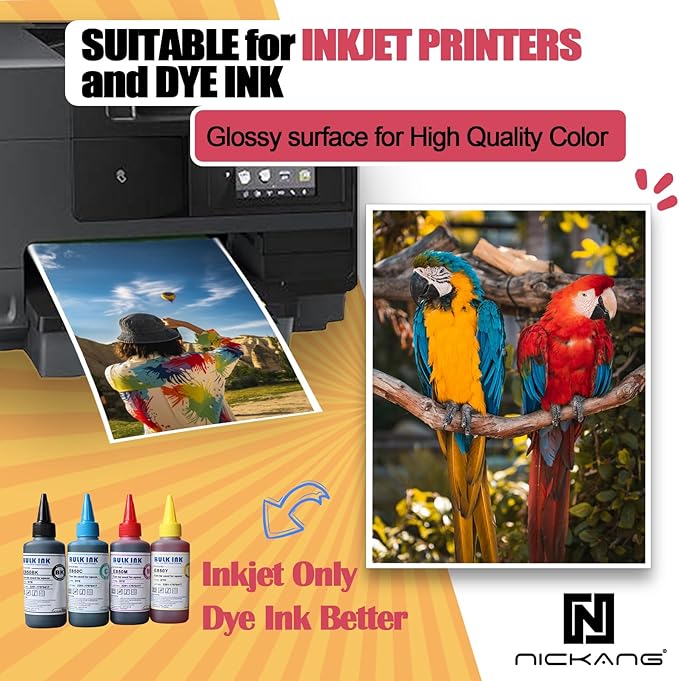 NICKANG 4x6 Photo Paper, Glossy Photo Paper 4x6, Total of 120 Sheets Bulk - Image 2