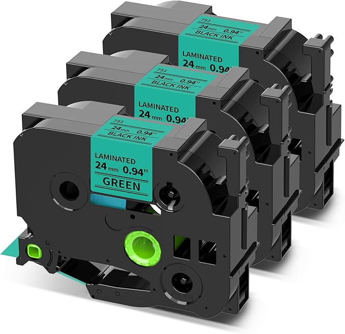 COLORWING 24mm Green Label Tape Replace by COLORWING
