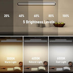XmnSoly Desk Light Bar, 16.5in Magnetic Rechargeable LED, 6000K Color - Image 2