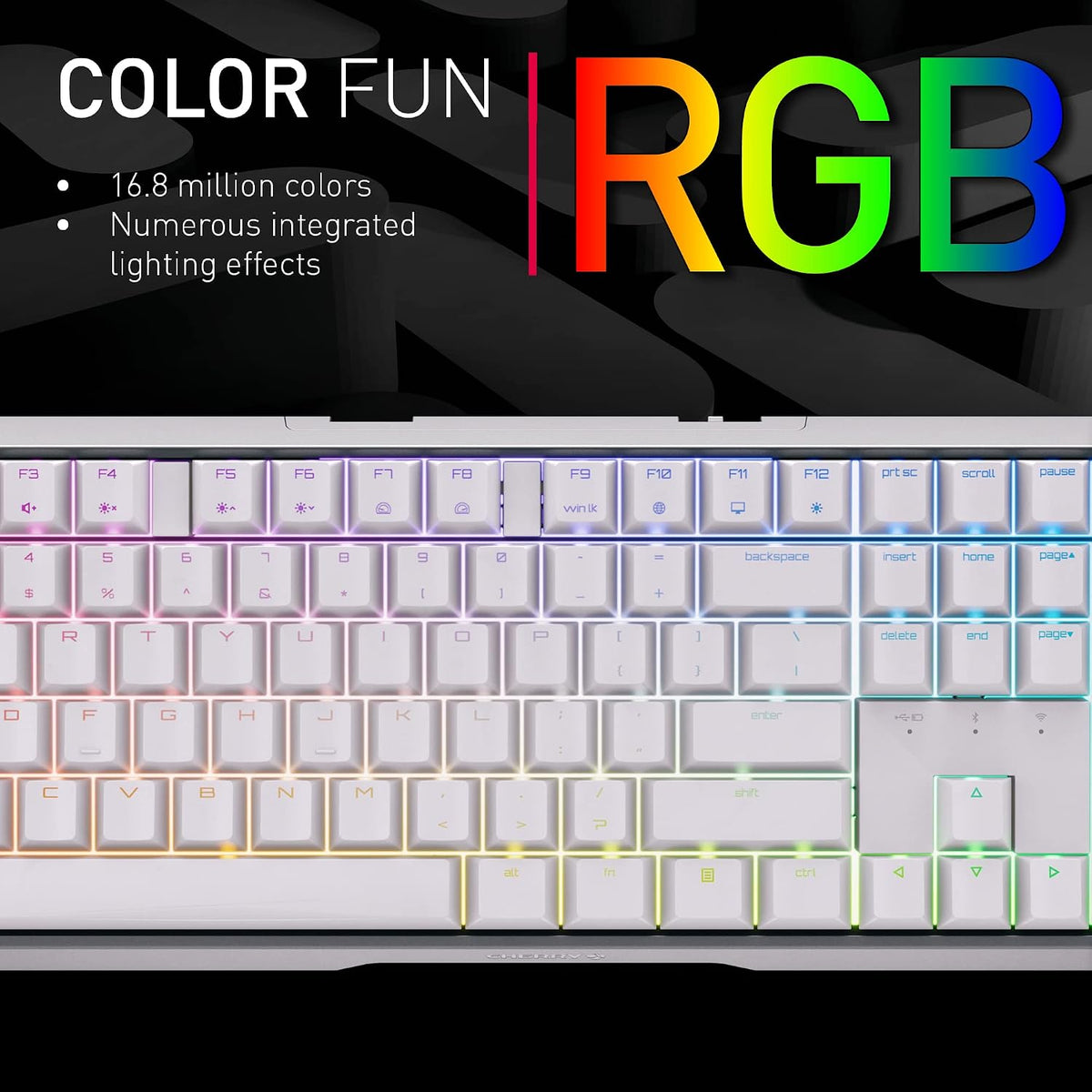 Cherry MX 3.0S Wireless, Mechanical Gaming Keyboard, Bluetooth, 2.4 GHz &...