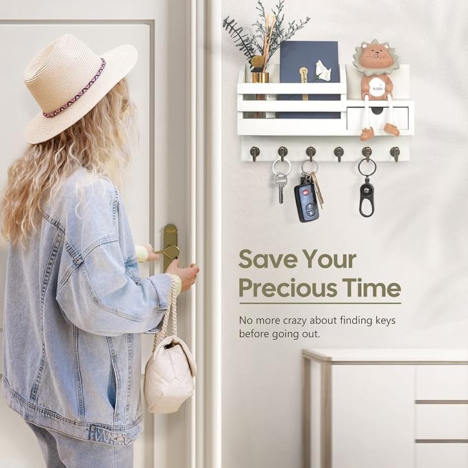 FifthQuarter Key Holder Wall Mount: Key and Mail Holder - Image 6