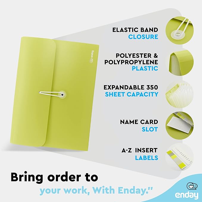 Accordion File Organizer 13 Pocket Expanding File Folder - Image 3