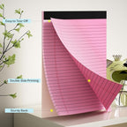 360 Sheets Pink Legal Pads 8.5" x 11" Pack of 12 Note Pads Wide Ruled Lined - Image 3