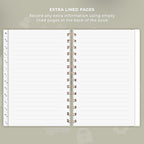 Clever Fox Password Book Spiral – Internet Address & Password Organizer - Image 6