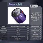 Digital Pomodoro Timer, Frosted Metal Productivity Cube Timer, 1.8 in LED - Image 4