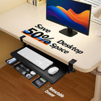 OUKMIC Large Keyboard Tray Under Desk Slide Out - Image 8