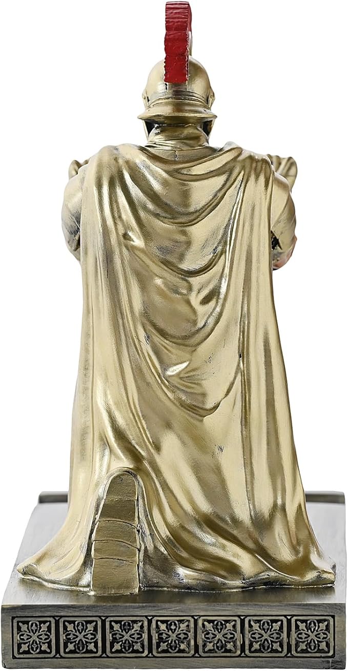 CYXStar Roman Praetorian Prefect Warrior Knight Pen Holder Desk Ornament Resin - Image 7