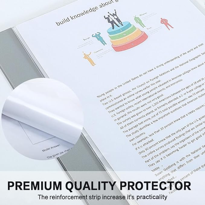 Sheet Protectors, HERKKA 700 Pack Heavy Duty Clear Plastic Page Protectors - Image 6